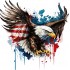 Sticker decorativ, Vultur American, Multicolor, 60 cm, 1270STK-3