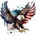 Sticker decorativ, Vultur American, Multicolor, 61 cm, 1270STK-1