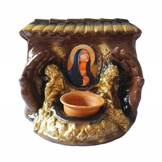 Suport Lumanare, Maica Domnului, 18 cm, GXL032